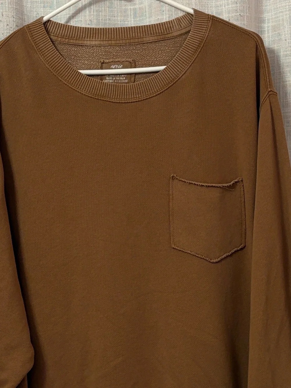 Aerie Happy Pocket Oversized Crewneck Sweatshirt